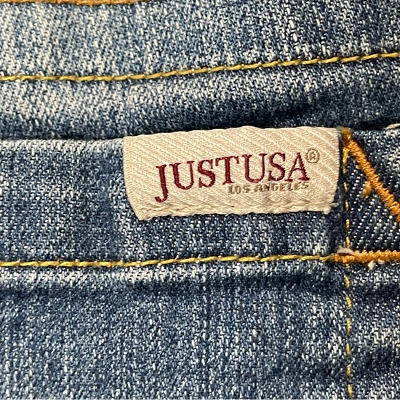 JUST-USA Denim  Mini Short  Women Size Medium - Picture 6 of 8